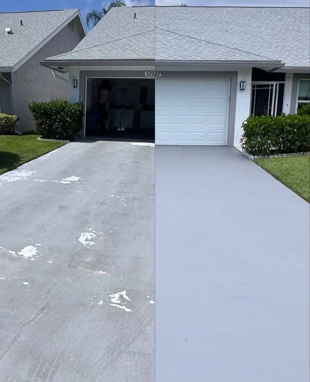 Driveway clean and paint